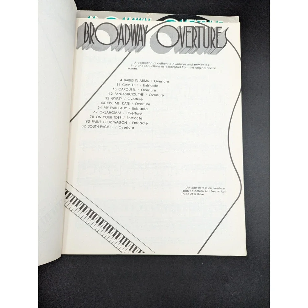 2 Broadway Overtures for Piano Vol 1 & Vol 2 Hal Leonard Publishing Corporation